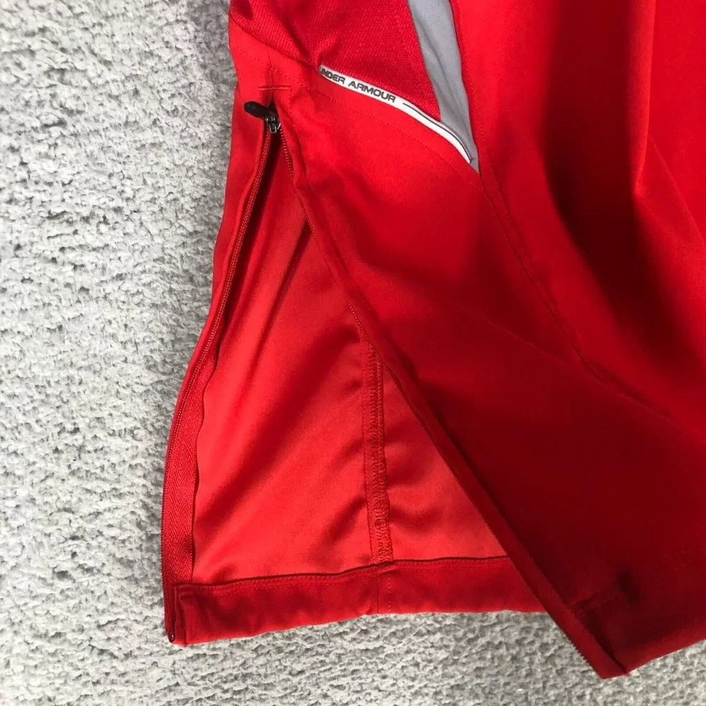 Under Armour Men's Small Windbreaker Pullover Heat Gear Active Golf Short Sleeve